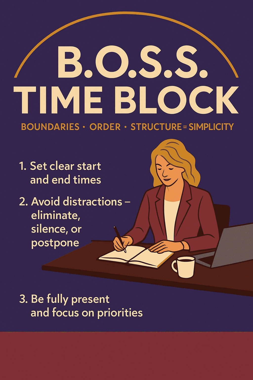 Boss time block productivity
