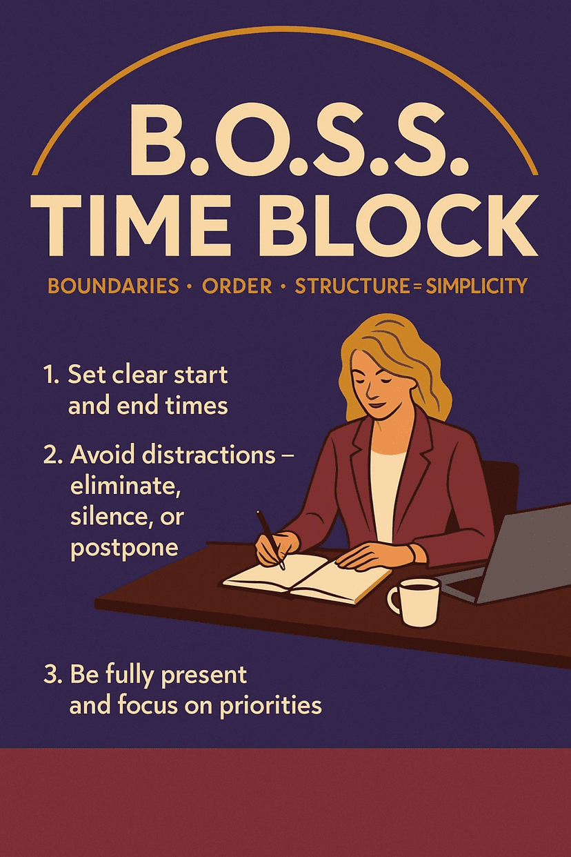 Boss time block productivity